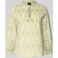 s.Oliver BLACK LABEL Regular Fit Blusenshirt aus reiner Baumwolle in Gruen, Größe 34