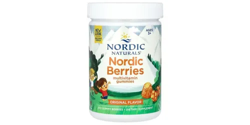 Nordic Naturals Nordic Berries - 120 Gummibärchen - Leckere Multivitamin-Gummibärchen für Kinder ab 3 Jahren. Mit essenziellen Vitaminen in vegetarischer, gentechnikfreier Qualität. Ideal für die tägliche Unterstützung der Ernährung.