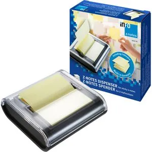 Info Haftnotizen Z-Notes, 5643-01, gelb, 75 x 75mm, selbstklebend, mit Spender, 50 Blatt