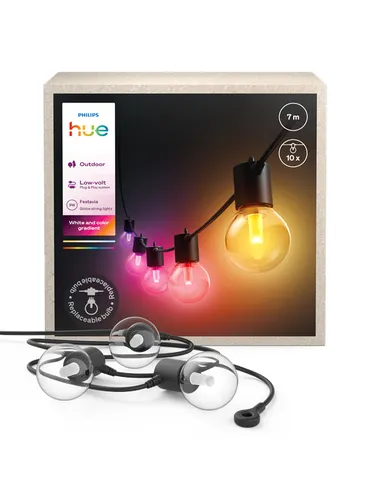 Philips Hue Festavia Globe 7 m Lichterkette in schwarz von Philips