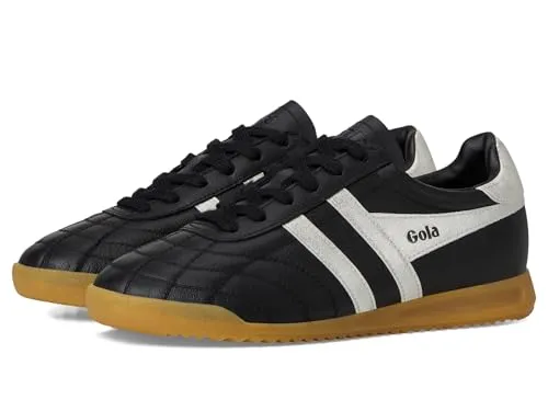 Gola Stadium Sneaker Women black/silver (BJ) 6 - Freizeitschuhe & Sneaker für Damen – Sportlich und stylish, mit hochwertigem Leder und Gummisohle für optimalen Halt und Komfort im Alltag.