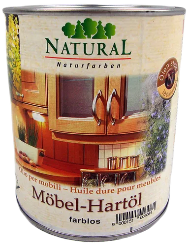 Produktbild Natural Möbel-Hartöl 0.75 l farblos Holzschutz Holzöl Pflegeöl Möbelöl Möbel Öl