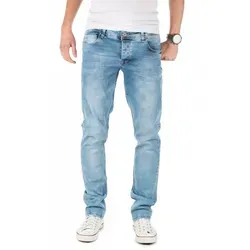 Pittman Slim-fit-Jeans Jeans Paul 5-Pocket-Style blau W30