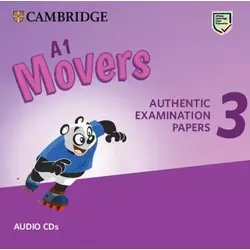 Pre A1 Movers 3, Audio-CD - Audio-CD mit authentischen Prüfungsunterlagen für Lernende, ideal zur Vorbereitung auf die Pre A1 Starters, A1 Movers und A2 Flyers Prüfungen.
