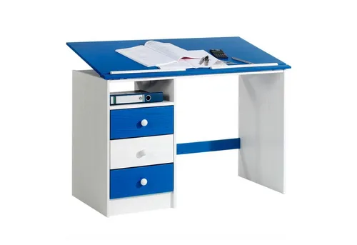 IDIMEX Kinderschreibtisch KEVIN in blau von IDIMEX