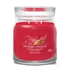 Yankee Candle Sparkling Cinnamon Duftkerze 368 g - Kerzen mit Weihnachtsaroma für eine gemütliche Atmosphäre, ideal für die Winterzeit. Genießen Sie den warmen, einladenden Duft von Zimt in Ihrem Zuhause.