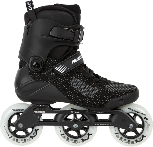 Powerslide Inlineskates Swell Lite Black 100 - Inliner für Fitness, Größe 38/39, mit geformtem EVA-Fußbett und stabilisierender Schaftmanschette für optimalen Komfort und Unterstützung beim Skaten.