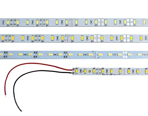 ENERGMiX LED Aluminium strip Schiene mit SMD Lichtleiste Hartbar Kaltweiß 12V 1 Meter