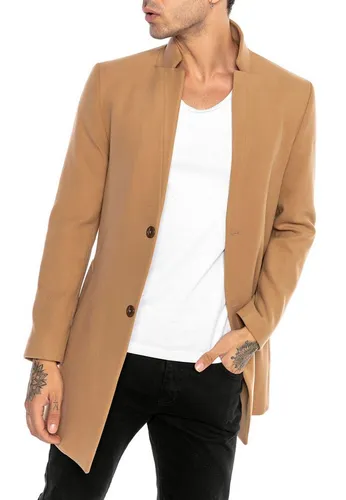 RedBridge Kurzmantel für Business und Freizeit - Hochwertiger Kurzmäntel mit schmalem Reverskragen und praktischen Taschen, ideal für stilbewusste Männer. Perfekt kombinierbar und komfortabel für die Übergangszeit.