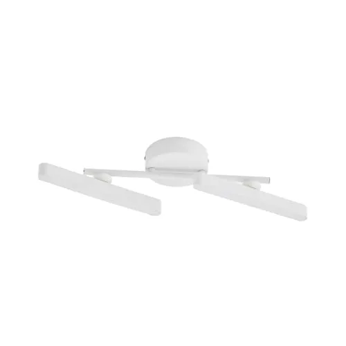 Lindby Deckenstrahler Eldrin, LED 18,5 W warmweiß - Zweiflammiger LED-Deckenstrahler aus Eisen, dimmbar in drei Stufen und mit drehbarem sowie schwenkbarem Leuchtenkopf - ideal für individuelle Lichtgestaltung.