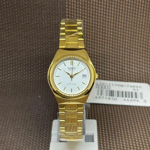 Casio LTP-1170N-7A Damenarmbanduhr in Weiß und Gold