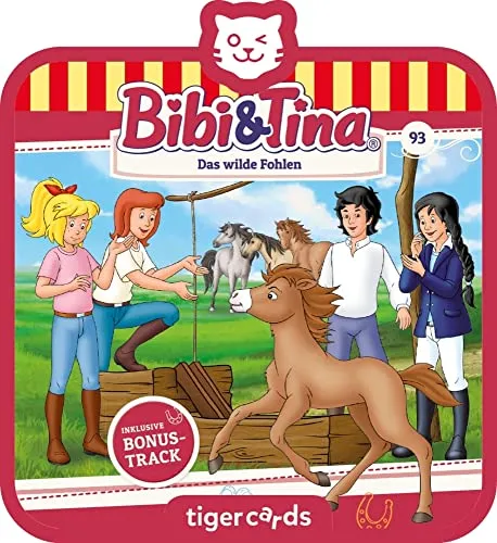 tigermedia tigercard Bibi & Tina Folge 93 Das wilde Fohlen Pferde Reiterhof Mädchen Geschenkidee Einschulung tigerbox Hörbox Hörbücher Hörspiele