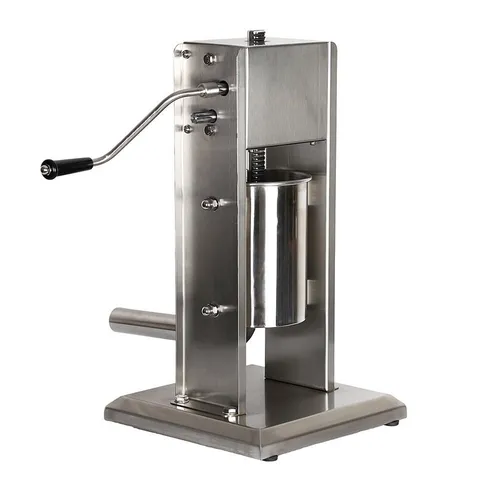 Melko Wurstfüllaufsatz - Edelstahl Wurstfüller mit 4 Füllrohren - Fleischwölfe: Hochwertige Wurstmaschine aus Edelstahl, platzsparend und mit ergonomischer Handkurbel für müheloses Abfüllen von Würsten.