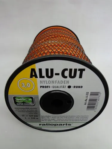Mähfaden ALUCUT 2,4mm 360m Trimmerfaden rund Nylonfaden
