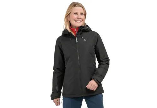 Schöffel Damen Ins Jacket Style Wildkar WMS - Funktionsjacke aus atmungsaktivem VENTURI Material, 100% wasserdicht mit verstellbarer Kapuze für optimalen Wetterschutz beim Wandern.