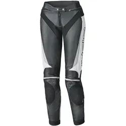Held Lane II Damen Motorrad Lederhose, schwarz-weiss, Größe 34 - Hochwertige Motorrad-Lederhose aus Soft-Rindleder, mit atmungsaktivem Mesh-Innenfutter und flexiblen Leder-Stretcheinsätzen für optimalen Komfort und Bewegungsfreiheit.