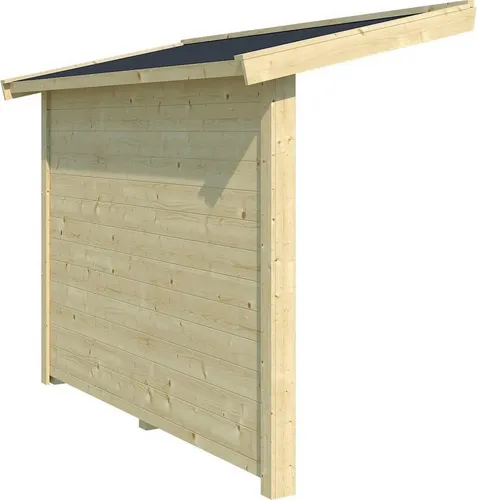 Schleppdach Outdoor Life inkl. Seitenwand 90 x 220 cm natur - Gartenhäuser, robustes Holzdesign mit zusätzlicher Seitenwand für optimalen Wetterschutz und erweiterte Nutzungsmöglichkeiten.