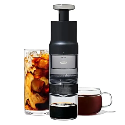 OXO Brew Rapid Brewer – Tragbare manuelle Kaffeemaschine mit Edelstahlfilter