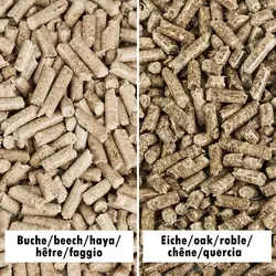 Flameup Holzpellets Eiche Buche für Grill und Smoker - 30 kg hochwertige Holzpellets für intensiven Rauchgeschmack, ideal für BBQ, Grillen und Pizzaofen.