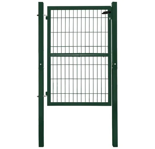 V2Aox Gartentor 140 cm - Robuste Zauntür in Grün - Hochwertiges Zauntor aus pulverbeschichtetem Stahl, rostbeständig und ideal für Stabmattenzäune. Inklusive strapazierfähigem Schloss und drei Schlüsseln für zusätzliche Sicherheit.