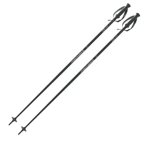 Skistöcke Fischer Lite Edition Alu - 110cm - Alpin Ski Stöcke - hochwertiger Aluminium Skistock - Allmountain Pistenstock - Unisex - ergonomischer Griff - verstellbare Handschlaufe