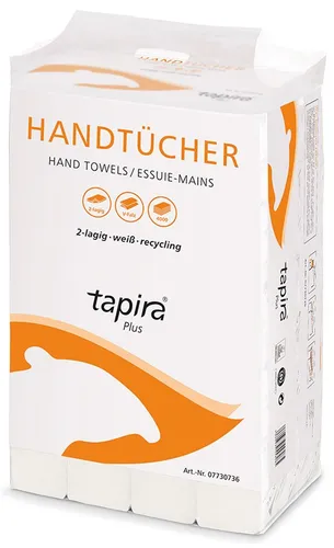 TAPIRA Tapia Plus Handtuch V-gefaltet 240 x 630 mm in weiß von Tapira