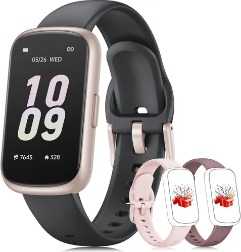 Jugeman Smartwatch mit 1,96'' HD Touchscreen und 3 Armbändern