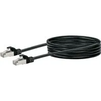 Schwaiger CAT 6 Netzwerkkabel (SF/UTP) RJ45 Stecker > RJ45 Stecker 2,5 m Schwarz