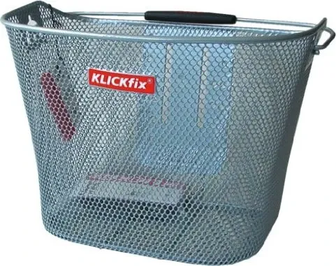 KLICKfix Vorderradkorb engmaschig silber von KLICKfix