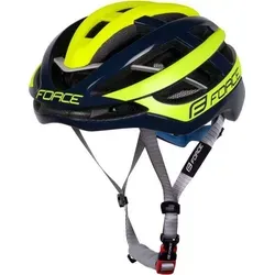 Force Lynx Helm gelb fluo-blau L-XL - Fahrradhelm mit In-Mold-Technologie, 19 Luftlöchern und reflektierenden Eigenschaften für optimale Sicherheit und Belüftung. Einstellbares Rückhaltesystem für perfekten Sitz (58-62 cm).