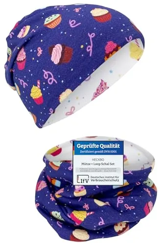 HECKBO Kinder Beanie & Loop Schal Set von HECKBO