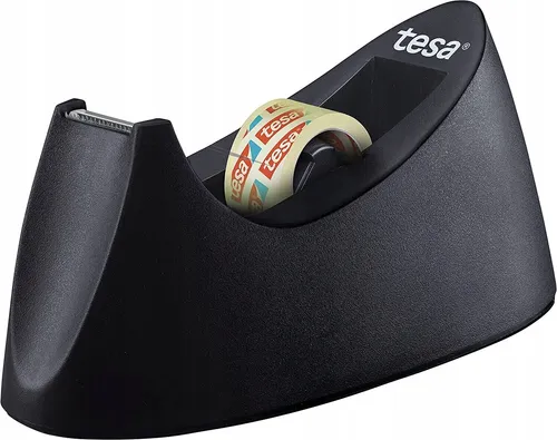 Tesa Klebebandabroller 53917 Curve, schwarz von tesa