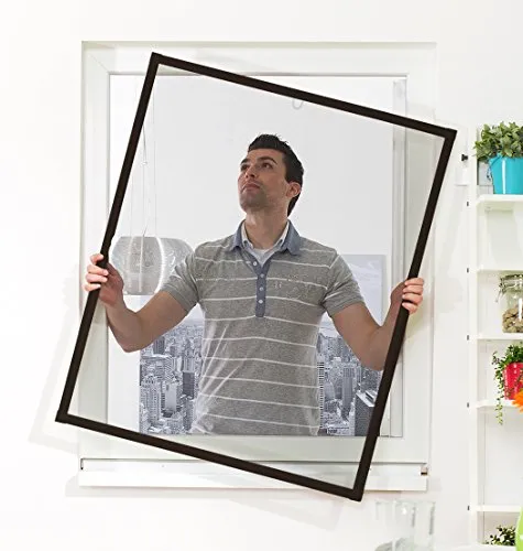 Culex Fensterfliegengitter Basic 130 x 150 cm, braun, 100010402-VH