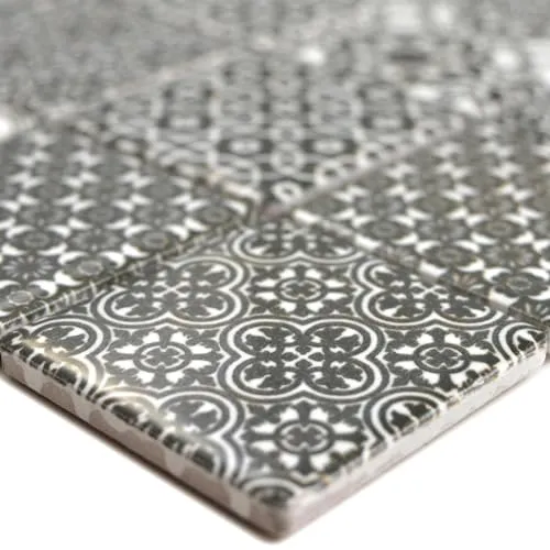 Wand- & Deckenfliesen Schwarz von Mosafil