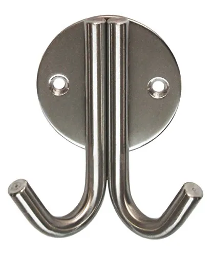 Häusler Onlinehandel GmbH Edelstahl Garderobenhaken GH-316 Mantelhaken Wandgarderobe Huthaken