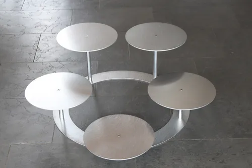 Aluminium Hochzeit Tortenständer 5 Platten Etagere Profiqualität Ø 30cm