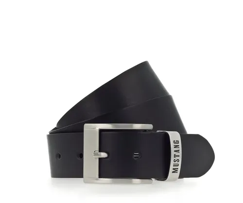MUSTANG Ledergürtel Überlänge 130 cm - Gürtel aus 100% Rindsleder mit Vintagecharakter, ideal für lässige und klassische Outfits, 4 cm breit und in Überlänge für perfekten Sitz.