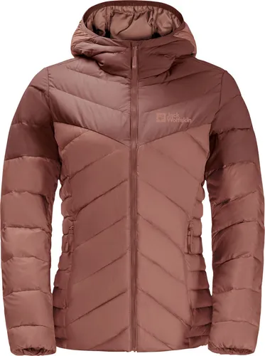 Jack Wolfskin Damen Tundra DOWN Hoody W - Daunenjacke in Blush Powder, XL - Funktionsjacke, PFC-frei, sehr warm, winddicht und wasserabweisend, ideal für kalte Tage und umweltfreundlich dank recycelter Materialien.