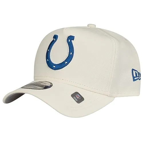 New Era 9Forty A-Frame Cap - Indianapolis Colts Chrome White - Stylische 9FORTY A-Frame Cap mit verstellbarem Snapback, perfekt für Fans und modebewusste Träger.