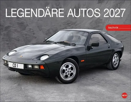 Heye | Legendäre Autos Posterkalender 2027 | Kalender | Deutsch | Spiralbindung