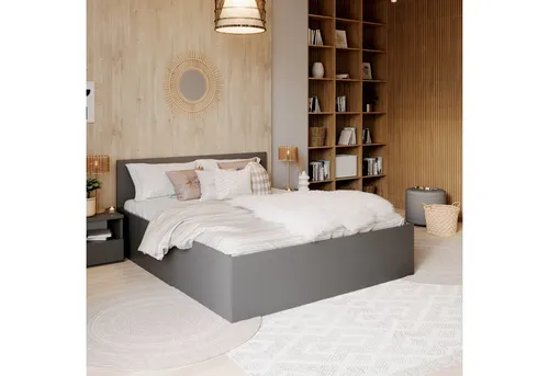 FDM Stauraumbett PANAMA SP 140x200 cm – Modernes Bettgestell mit Stauraum - Das FDM Stauraumbett PANAMA SP vereint skandinavisches Design mit praktischem Stauraum. Ideal für jedes Schlafzimmer, bietet es einen komfortablen Bettkasten für Bettwäsche und ist in mehreren Größen erhältlich.