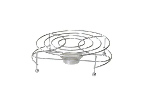 HAC24 Stövchen Teewärmer Speisenwärmer Tee Kaffee Warmhalteplatte, (1-tlg), Verchromt Inkl. Teelichthalter