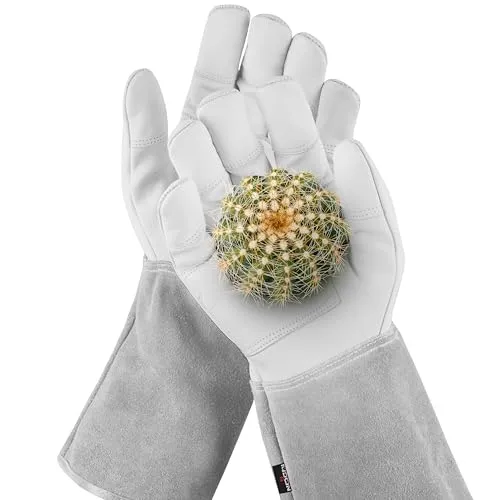 NoCry Leder Gartenhandschuhe für Damen und Herren