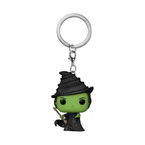 Funko Pop! Keychain: Wicked - Elphaba - Neuartiger Schlüsselanhänger - Vinyl-Minifigur Zum Sammeln - Strumpffüller - Geschenkidee - Offizielle Handelswaren - Movies Fans - Minifigur