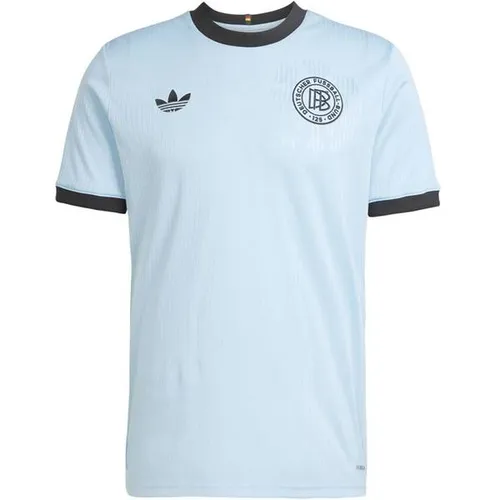 Adidas DFB 125 Jahre Anniversary Auswärtstrikot - blau - Deutschland Fußballtrikot zum 125-jährigen Jubiläum, inspiriert von legendären Designs, mit AEROREADY Technologie für optimalen Tragekomfort beim Spiel oder Anfeuern.