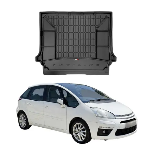 OMAC Gummi Kofferraumwanne für Citroen C4 Grand Picasso 2006-2013 - Wasserfeste Kofferraumwanne aus Gummi, perfekt passgenau für Citroen C4 Grand Picasso. Leicht zu reinigen und rutschfest – ideal für den täglichen Einsatz im Innenraum.