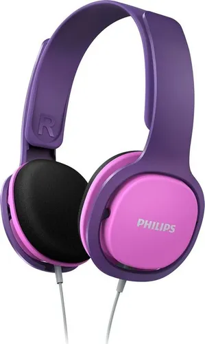 Philips SHK2000PK/00 On Ear Kopfhörer für Kinder - Pink - Kopfhörer für Kinder, geschlossener On-Ear-Typ, ideal für den Straßengebrauch und in fröhlichem Pink gestaltet.