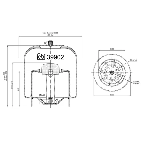 Febi Bilstein Federbalg 39902