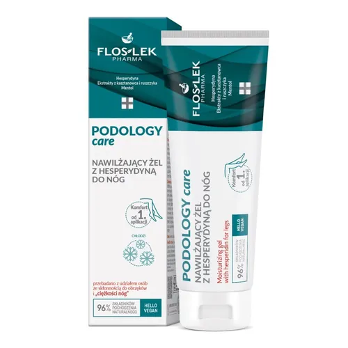 Floslek Podology Care nawilżający żel z hesperydyną do nóg 80g (P1 5905043023953