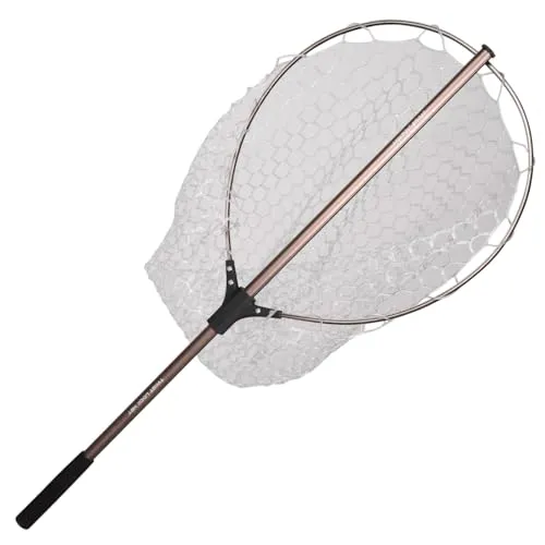 Spro Trout Master Twist Lock Rubber Net - Forellenkescher - Kescher & Netze für Süßwasserangeln, fischschonend und schnelltrocknend, ideal für das Angeln von Forellen mit einer maximalen Länge von 1,50m.